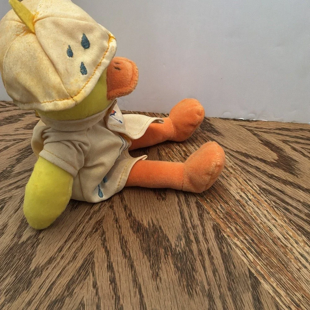Yellow Duck Wearing Rain Jacket Stuffed‎ Animal